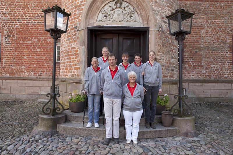 Det paralympiske dressurhold og deres holdleder Lis Lihme. Foto: AnnMalmgren.dk