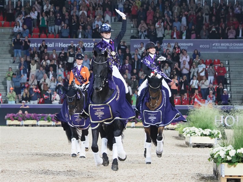 Stående ovation fra 10.000 tilskuere. Det er noget, de unge medaljetagere sent vil glemme.